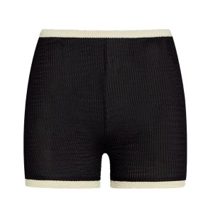 Santa Cruz Short - Black/Ivory Crinkle