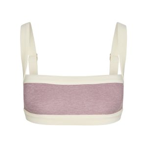 Outpost Bra - Heather Mauve/Ivory