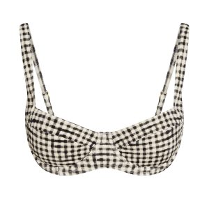 Sorrento Top - Black Gingham
