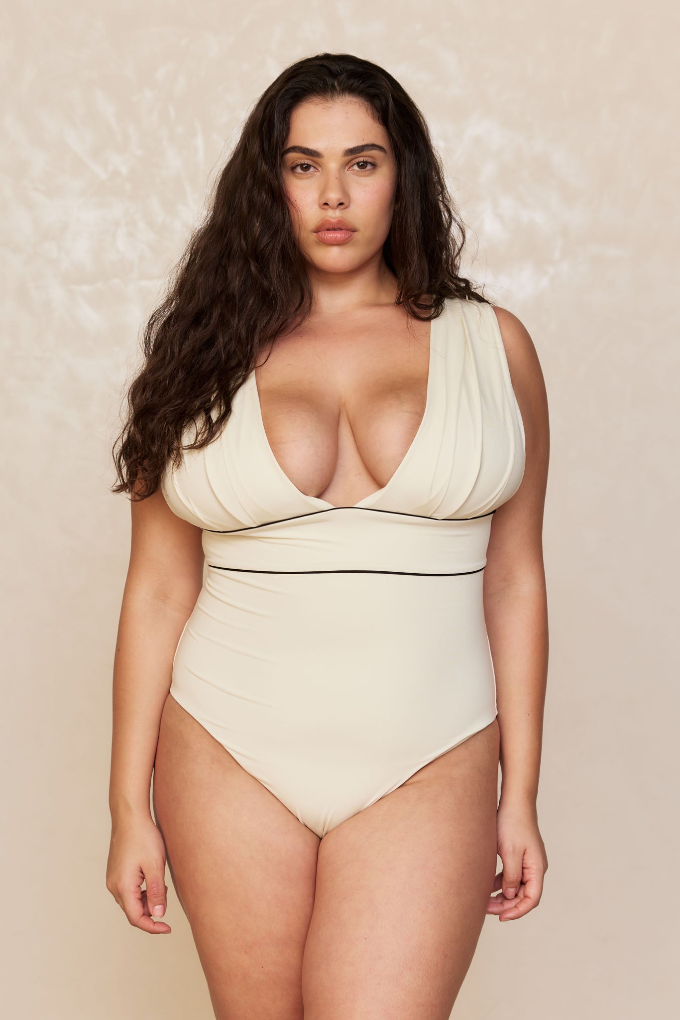 Aruba One Piece - Ivory/Black - Image 7