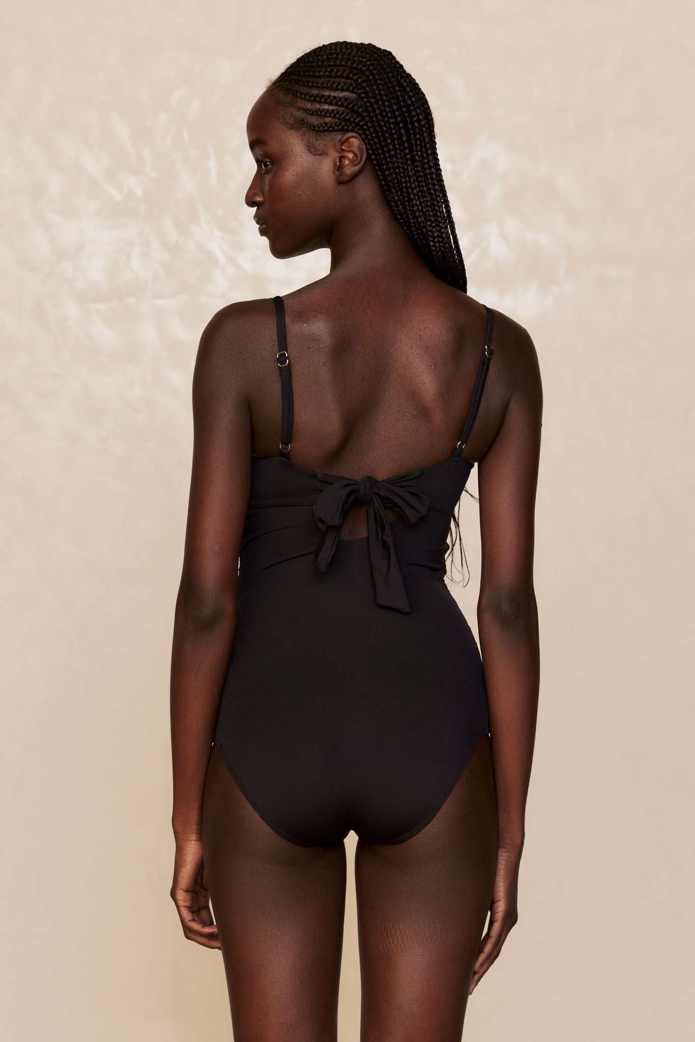 Bordeaux One Piece (Full Coverage) - Black - Image 5