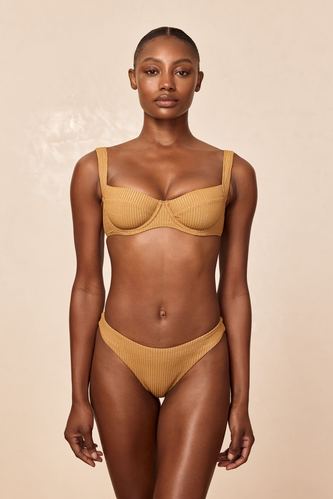 Byron Bottom - Antique Gold Lurex Rib - Image 3