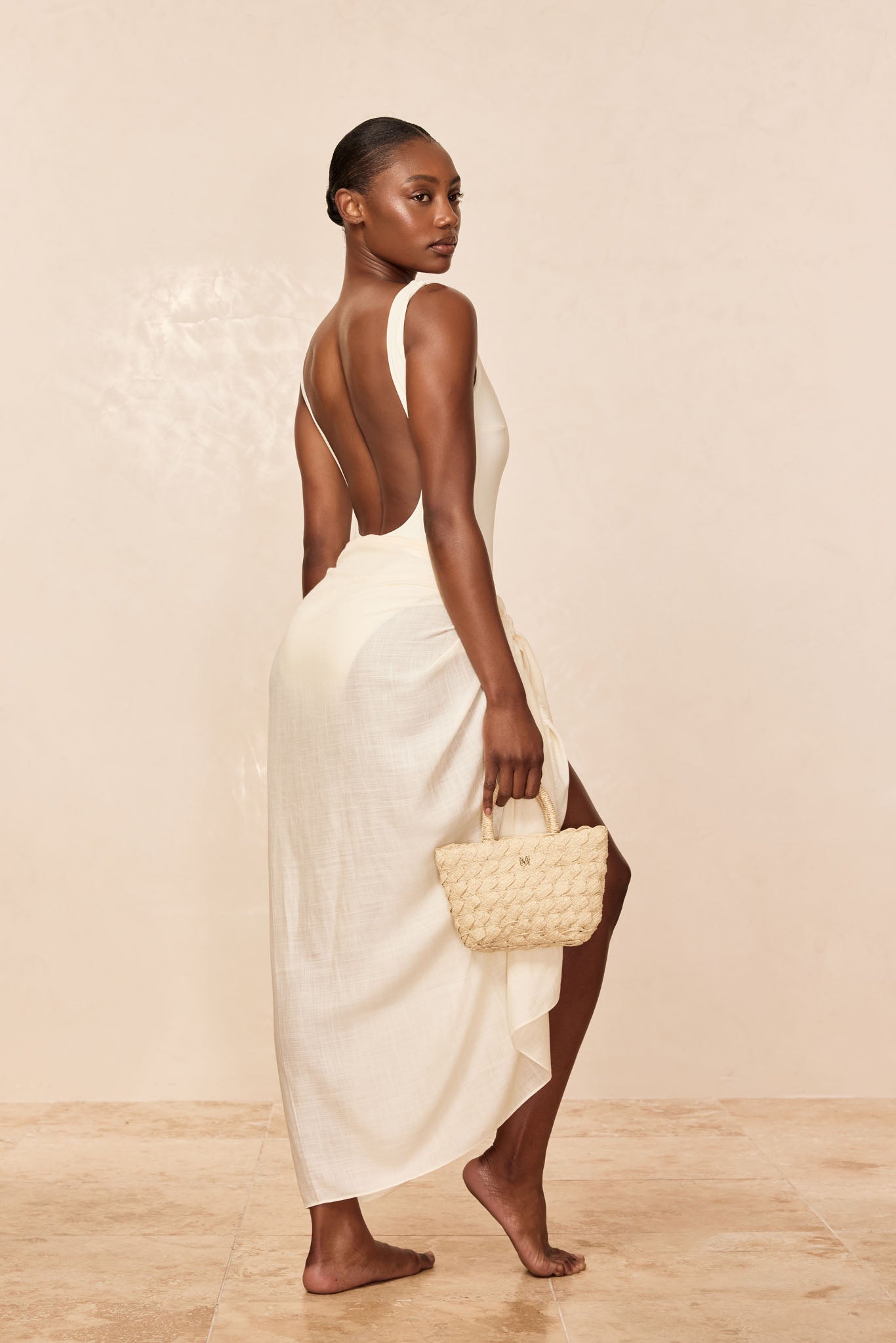 Amalfi Sarong - Ivory - Image 4