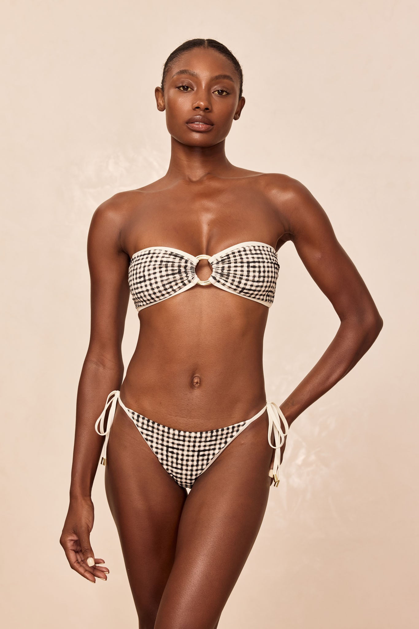 Le Marais Bottom - Black Gingham - Image 3