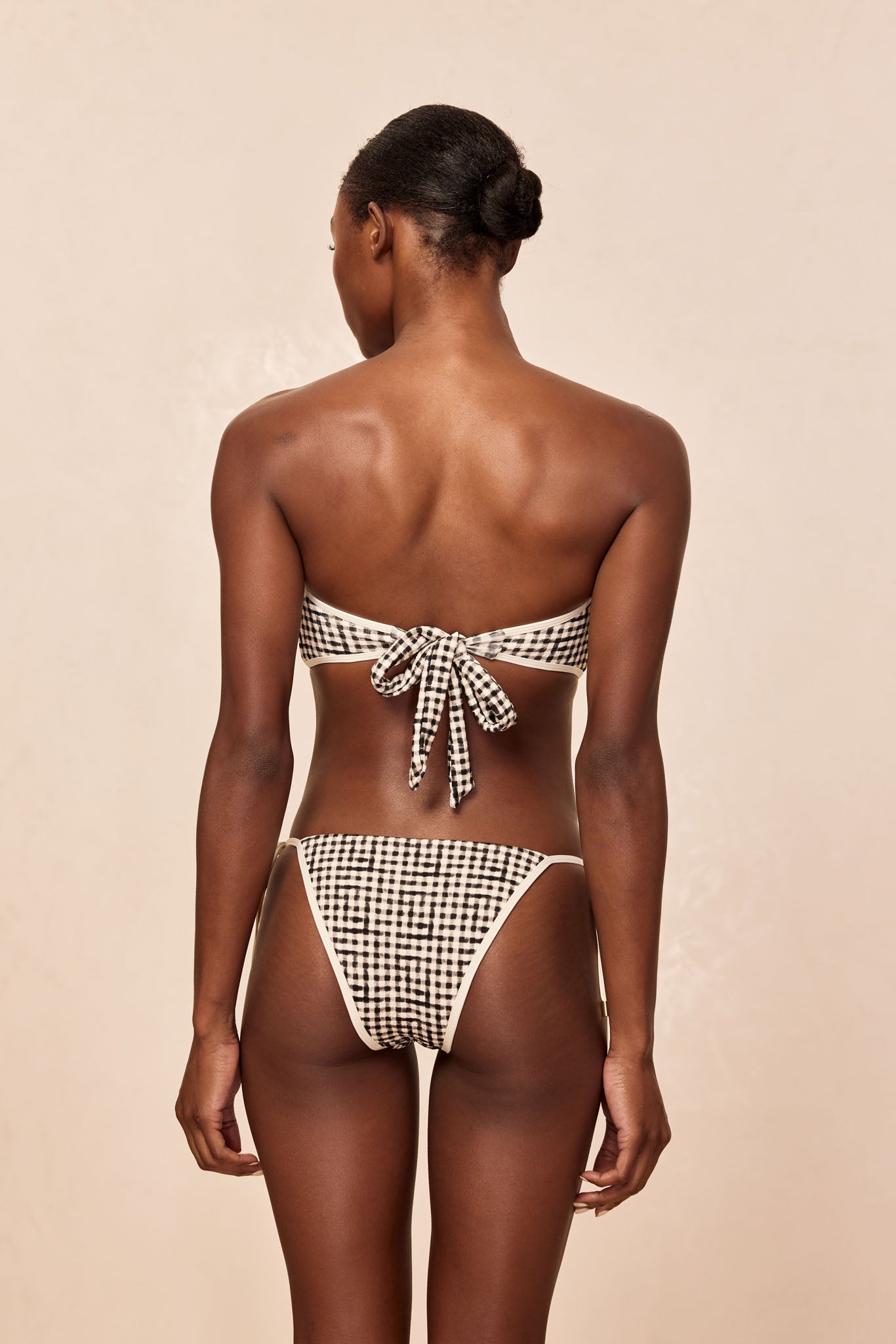 Costa Rica Top Colorblock - Black Gingham - Image 7