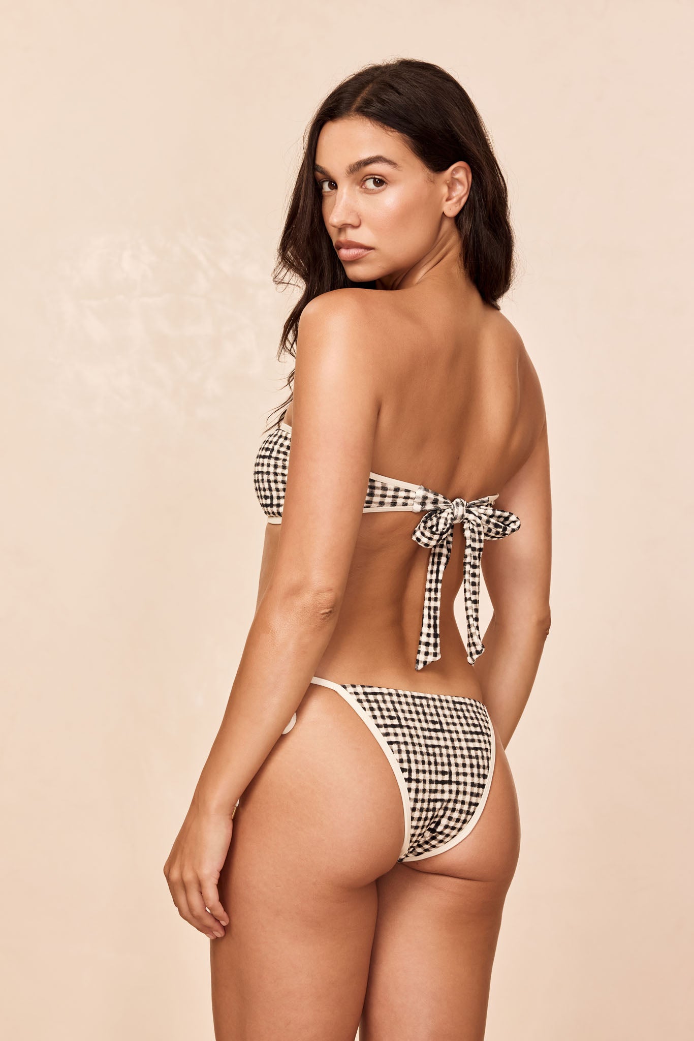 Costa Rica Top Colorblock - Black Gingham - Image 5