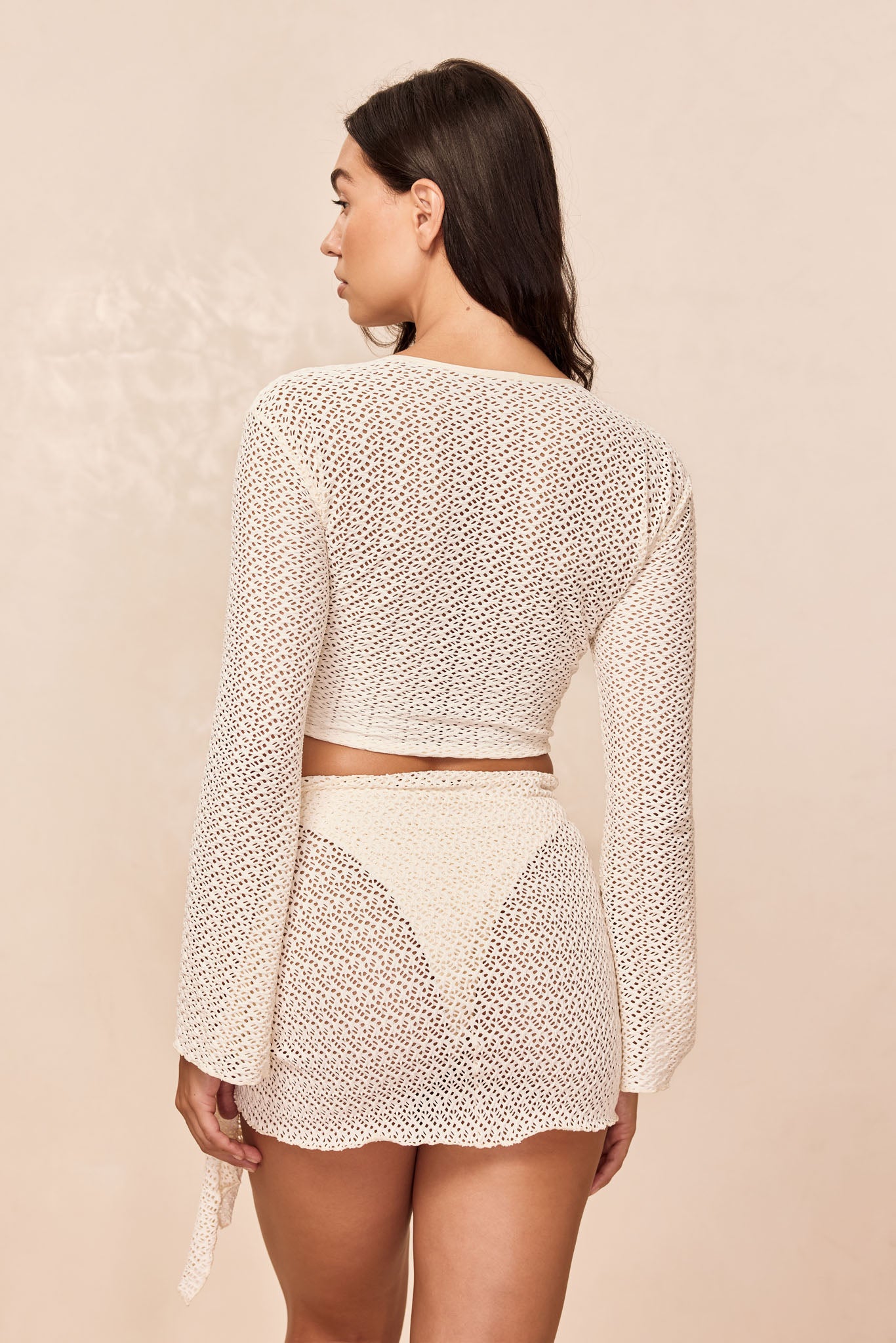 St. Barth's Skirt - Ivory Crochet - Image 5