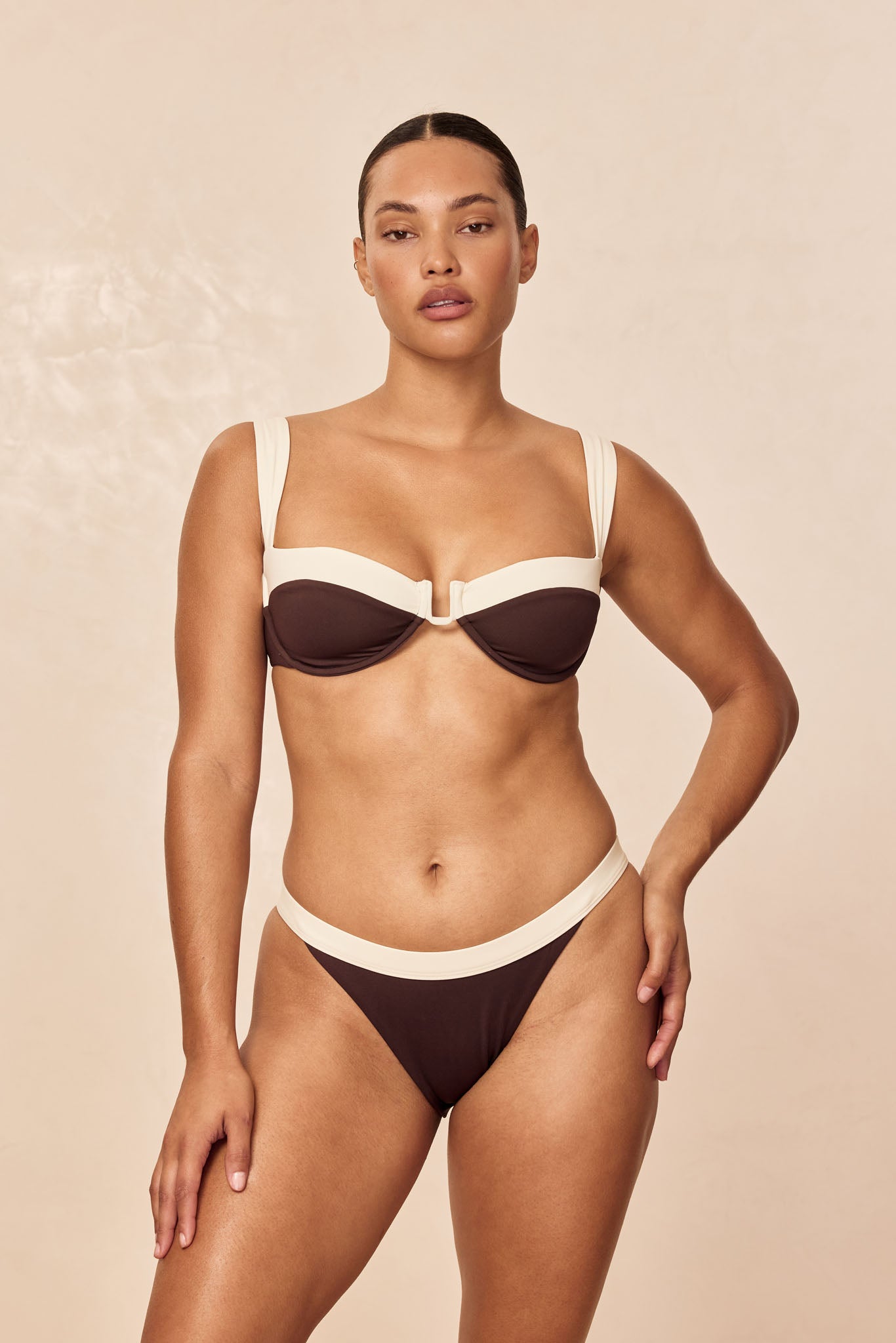 Cala Roja Top - Espresso/Ivory - Image 7