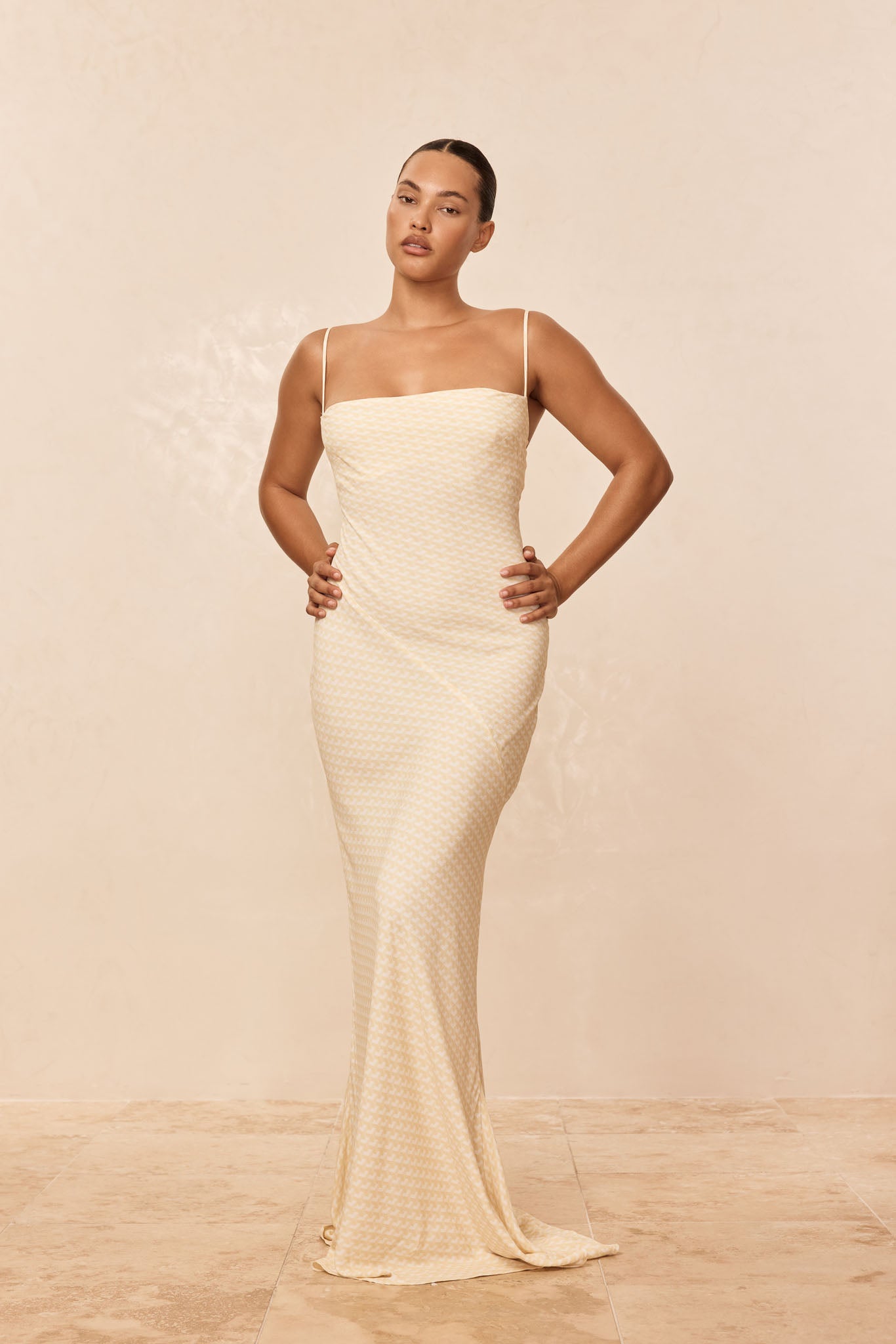 Cote D'azur Dress - Ivory Geo - Image 3
