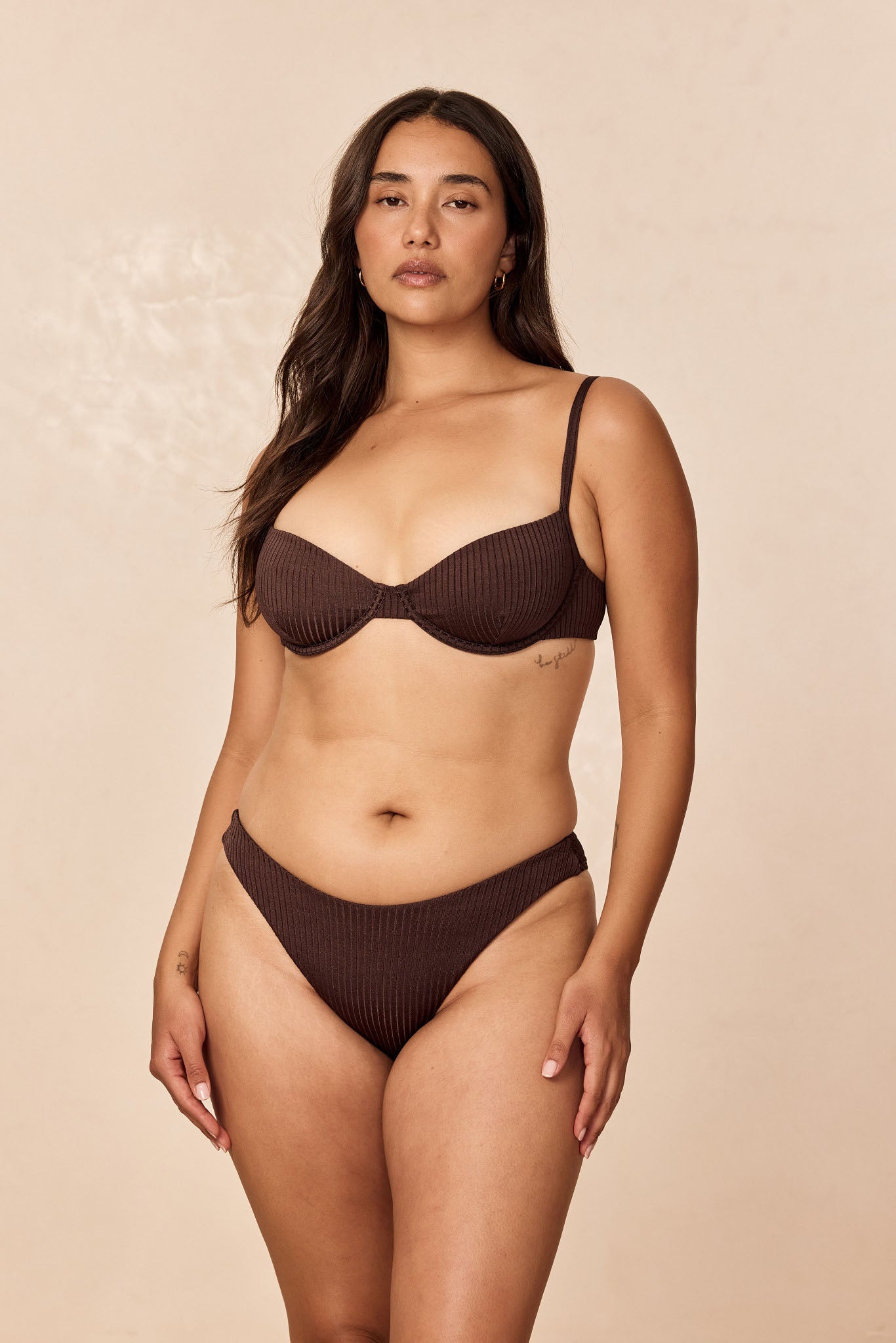 Seychelles Bottom - Espresso Wide Rib (Modest Coverage) - Image 4