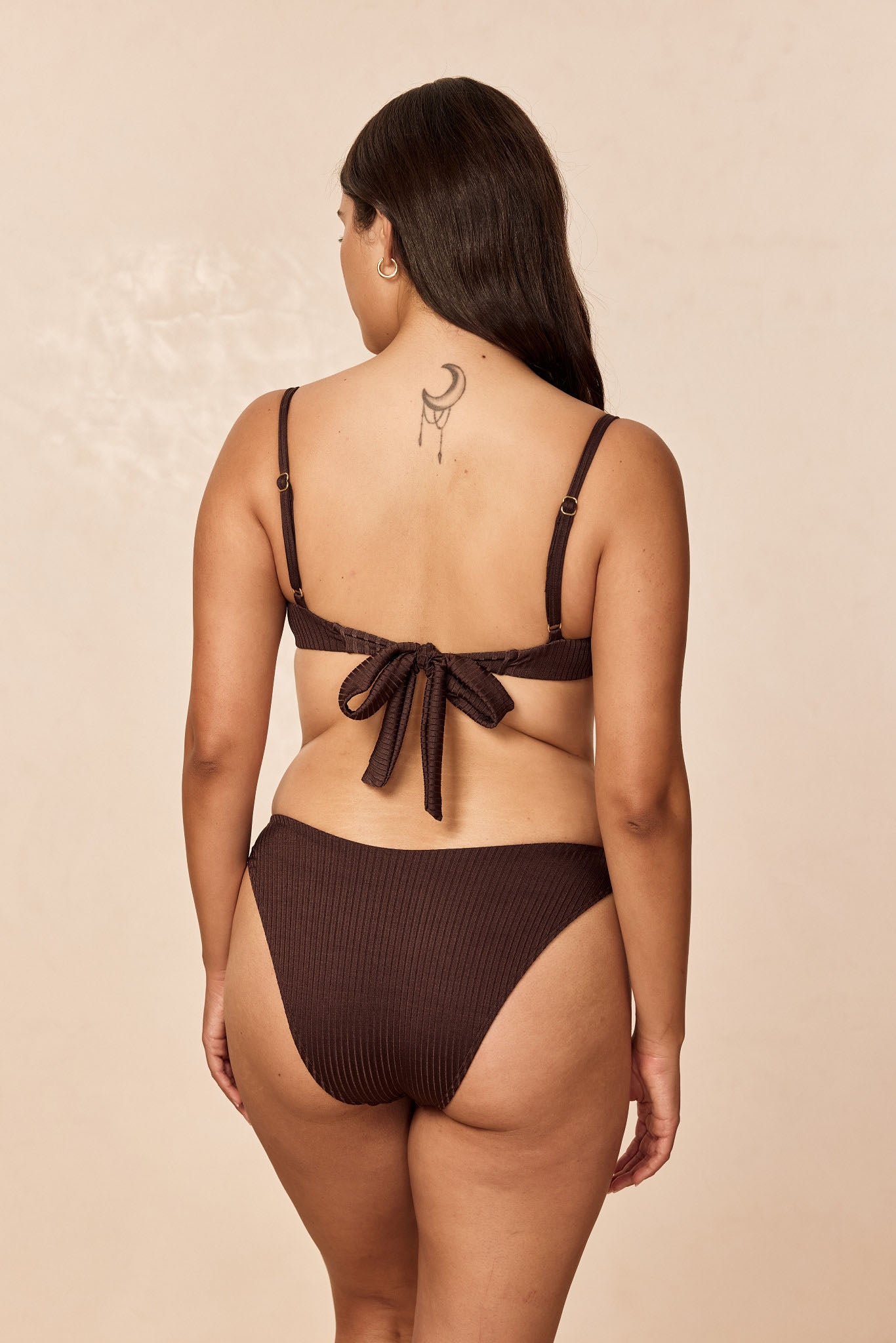 Seychelles Bottom - Espresso Wide Rib (Modest Coverage) - Image 5