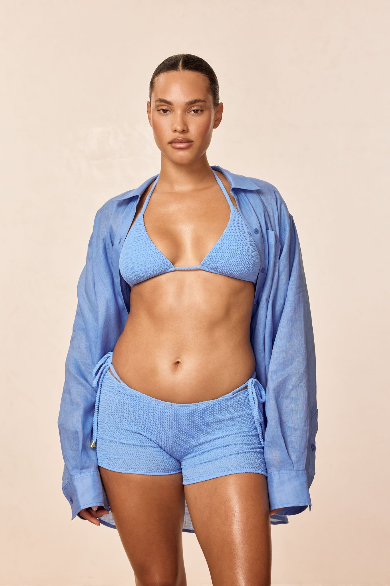 Cali Shorts - Azure Crinkle - Image 3