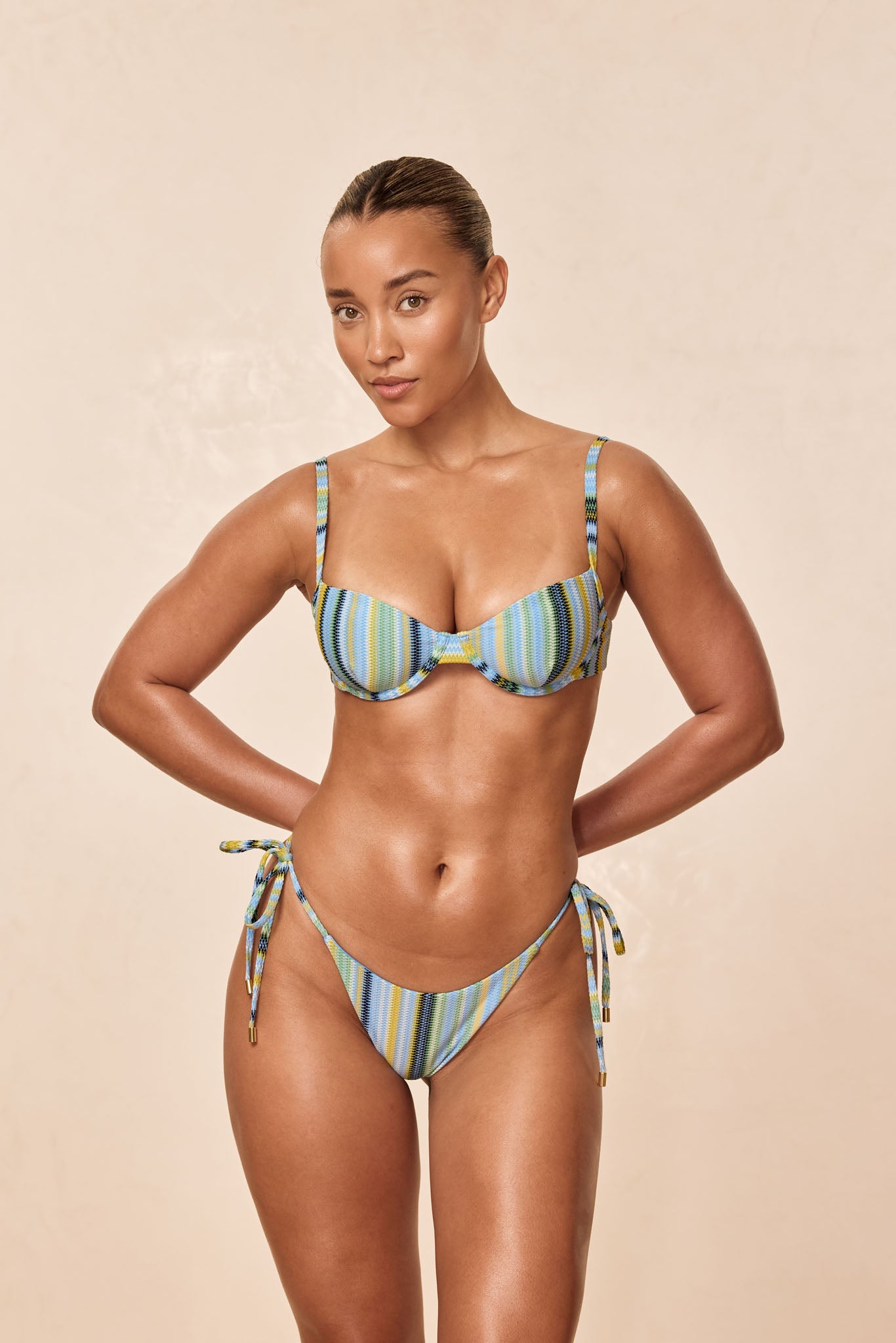Capri Top - Sardinia Stripe Azure - Image 3