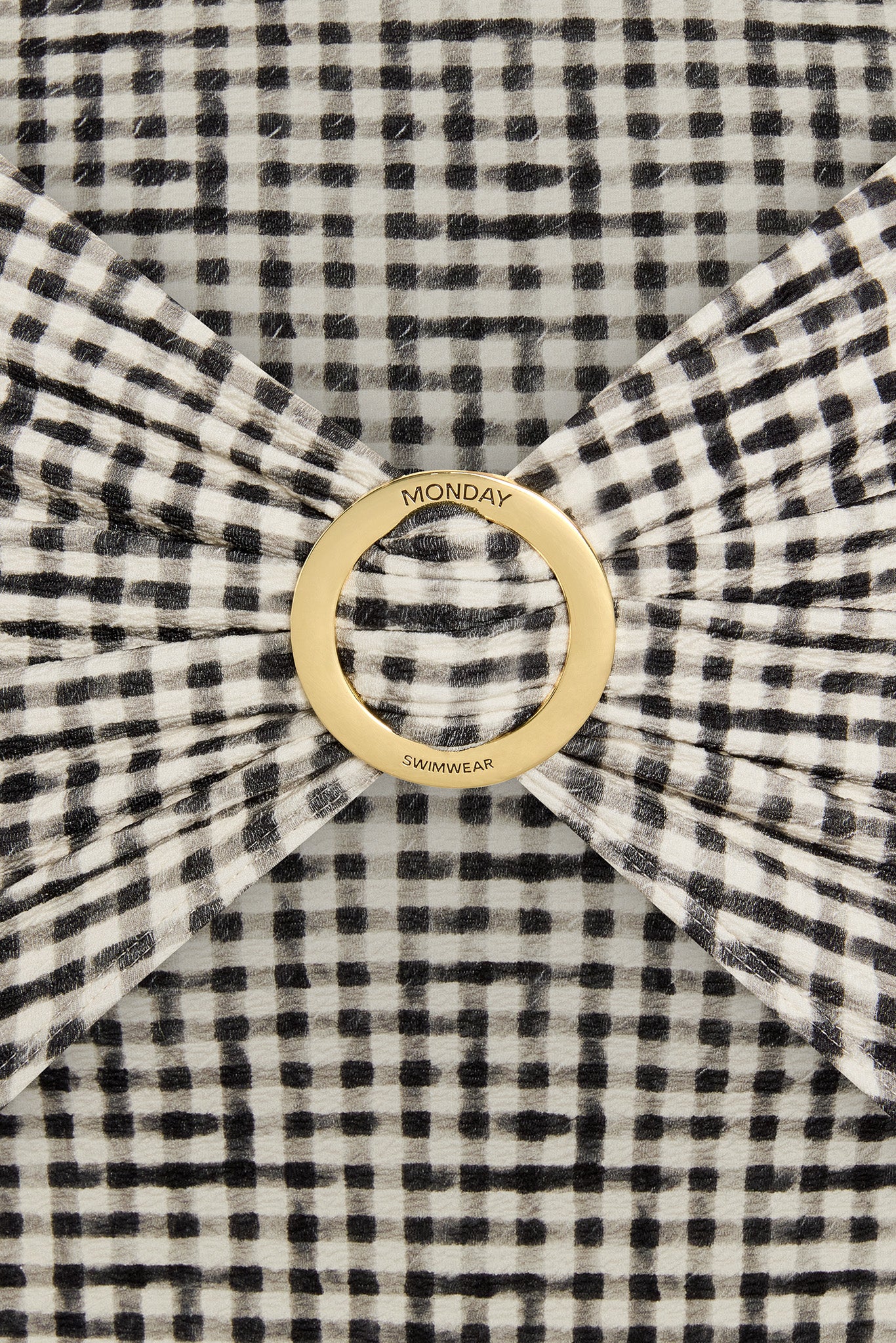 Jamaica Sarong - Black Gingham - Image 8