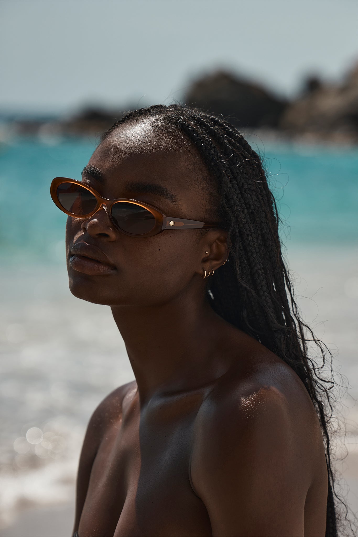 Milano Sunglasses - Brown - Image 2