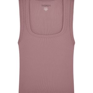 Tash Tank - Mauve Thin Rib