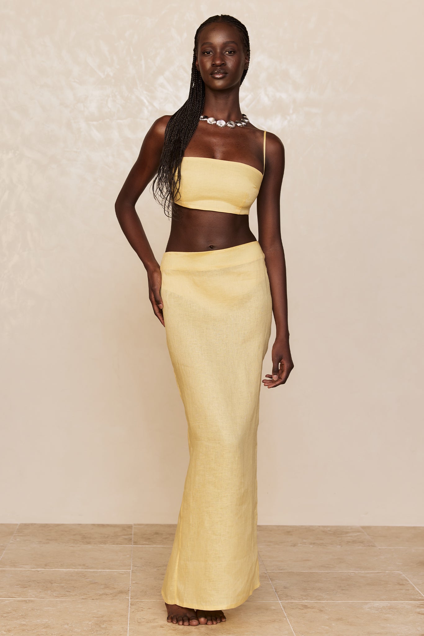 Fontelina Linen Skirt - Honey - Image 6