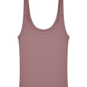 Devin Tank - Mauve Thin Rib