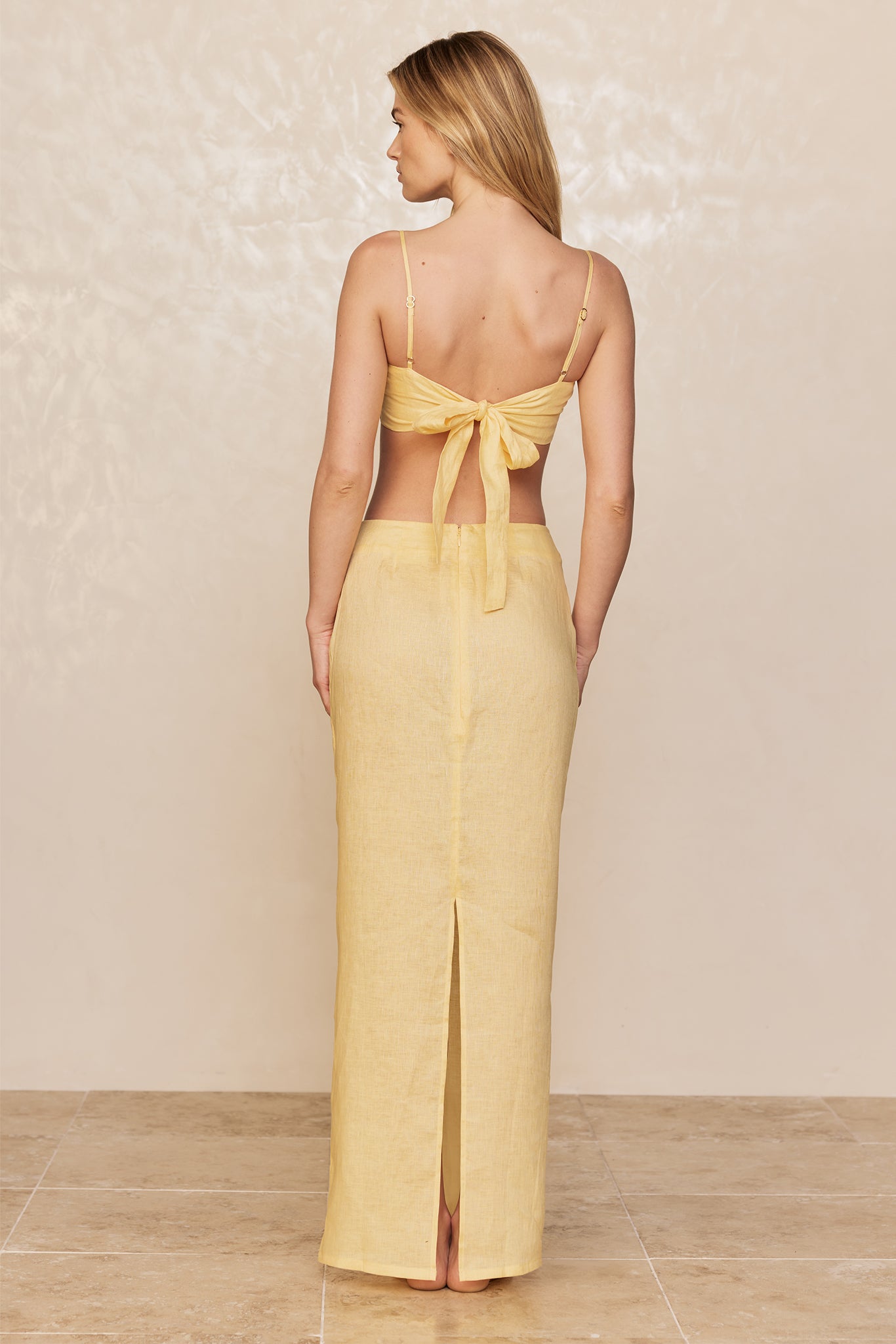 Fontelina Linen Skirt - Honey - Image 8