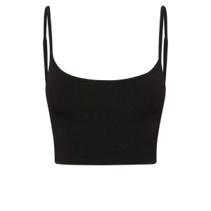 Beverly Hills Knitwear Top - Black Rib