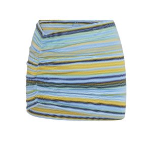 Bimini Skirt - Sardinia Stripe Azure