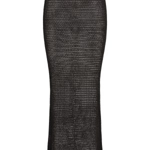 Fontelina Midi Skirt - Black Treble Knit