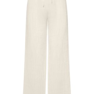 Belize Pant - Ivory Crinkle Linen