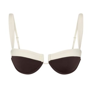 Cala Roja Top - Espresso/Ivory