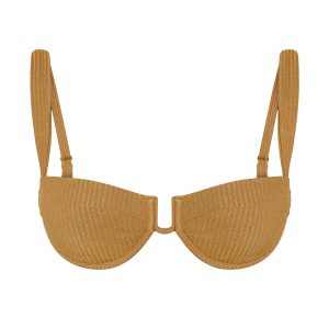 Cala Roja Top - Antique Gold Lurex Rib