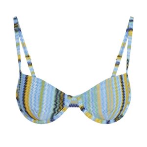 Capri Top - Sardinia Stripe Azure