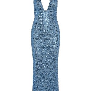 Catania Dress - Azure Sequin