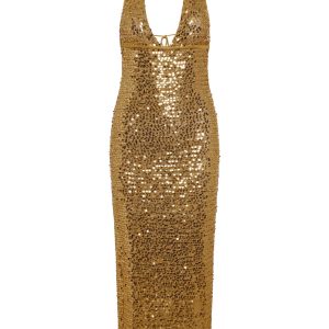 Catania Dress - Antique Gold Sequin