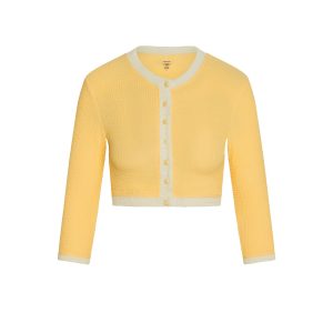 Crete Swim Cardigan - Honey Crinkle