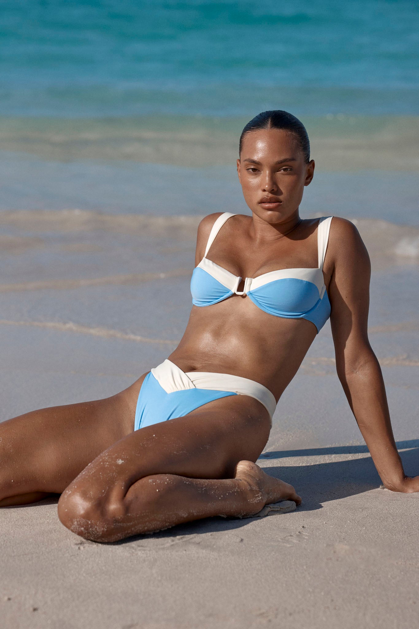 Marseille Bottom - Azure/Ivory - Image 2