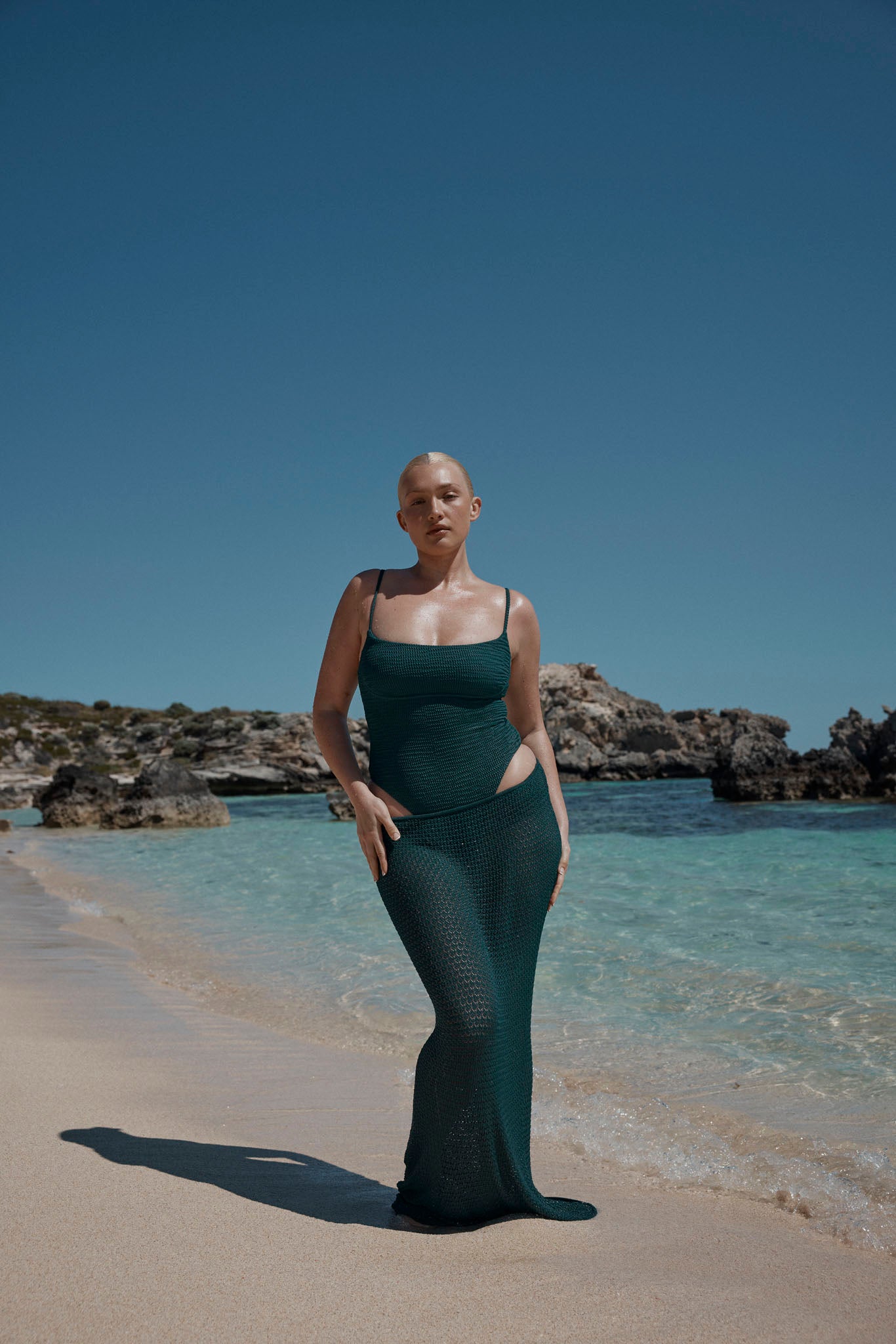 Sausalito One Piece - Evergreen Crinkle - Image 2