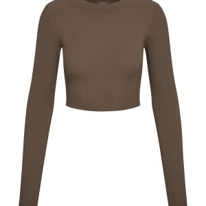 Hayworth Long Sleeve - Stone Lightweight Rib