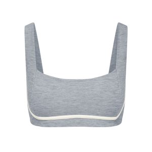 Zion Bra - Heather Grey/Ivory