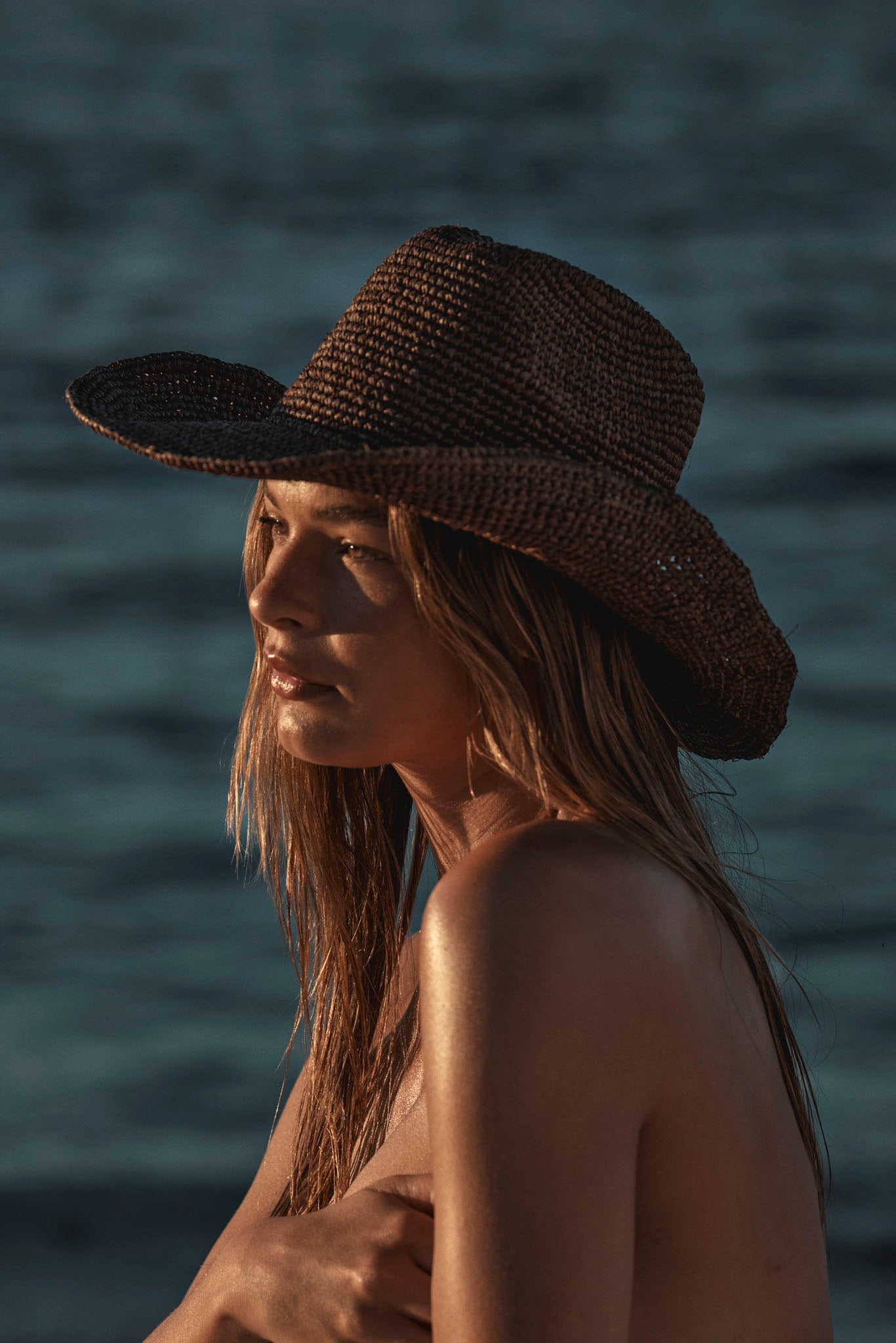 Exuma Raffia Hat - Espresso - Image 5