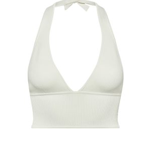 Laurel Canyon Knitwear Top - White Rib