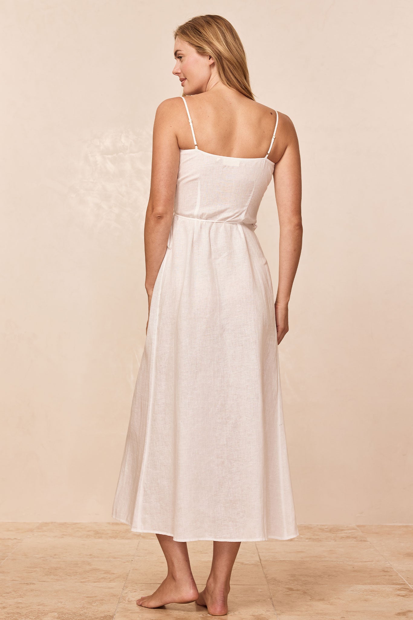 Levanzo Dress - White Linen - Image 6