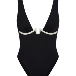 Milos One Piece - Black/Ivory