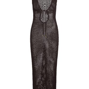 Monte Carlo Tie Dress - Espresso Petit Crochet