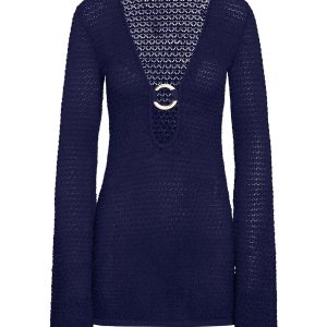Montego Mini Dress - Midnight Lace Crochet