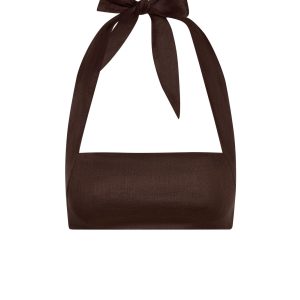 Montserrat Top - Espresso Linen