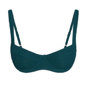 Sorrento Top - Evergreen Crinkle