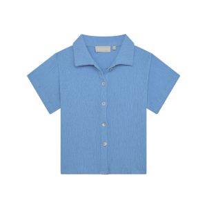 Pacific Beach Shirt Kids - Azure Crinkle