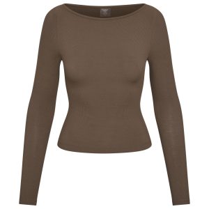 Paddington Long Sleeve - Stone Lightweight Rib