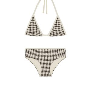 Palma Top & Seychelles Bottom Set - Black Gingham