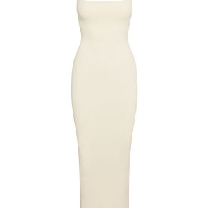 Provence Dress - Ivory Knit Rib