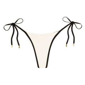 Palma Thong - Ivory/Black